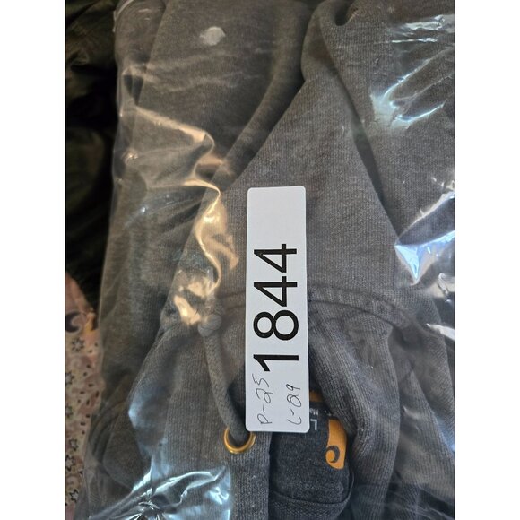 Carhartt Men Hooded Sweatshirt With Paint Marks Small Holes Distressed thrashed - Picture 14 of 14